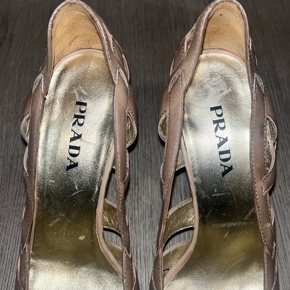 Prada Shoes | Prada Cutout Open Toe Heels | Color - Picture 2 of 9